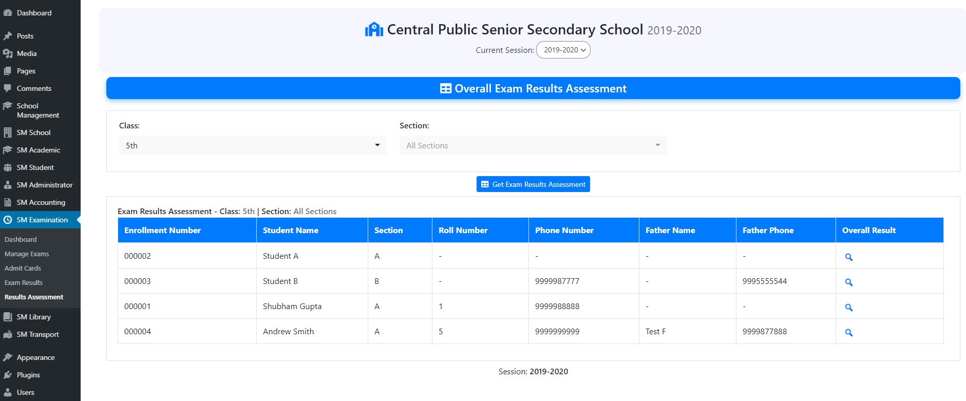 Exam Results Assessment