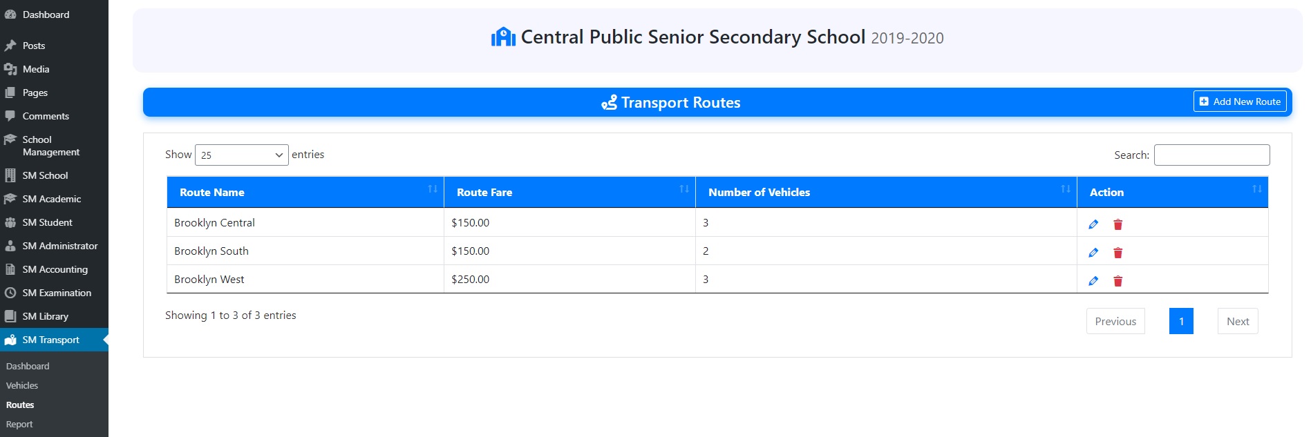 View Routes